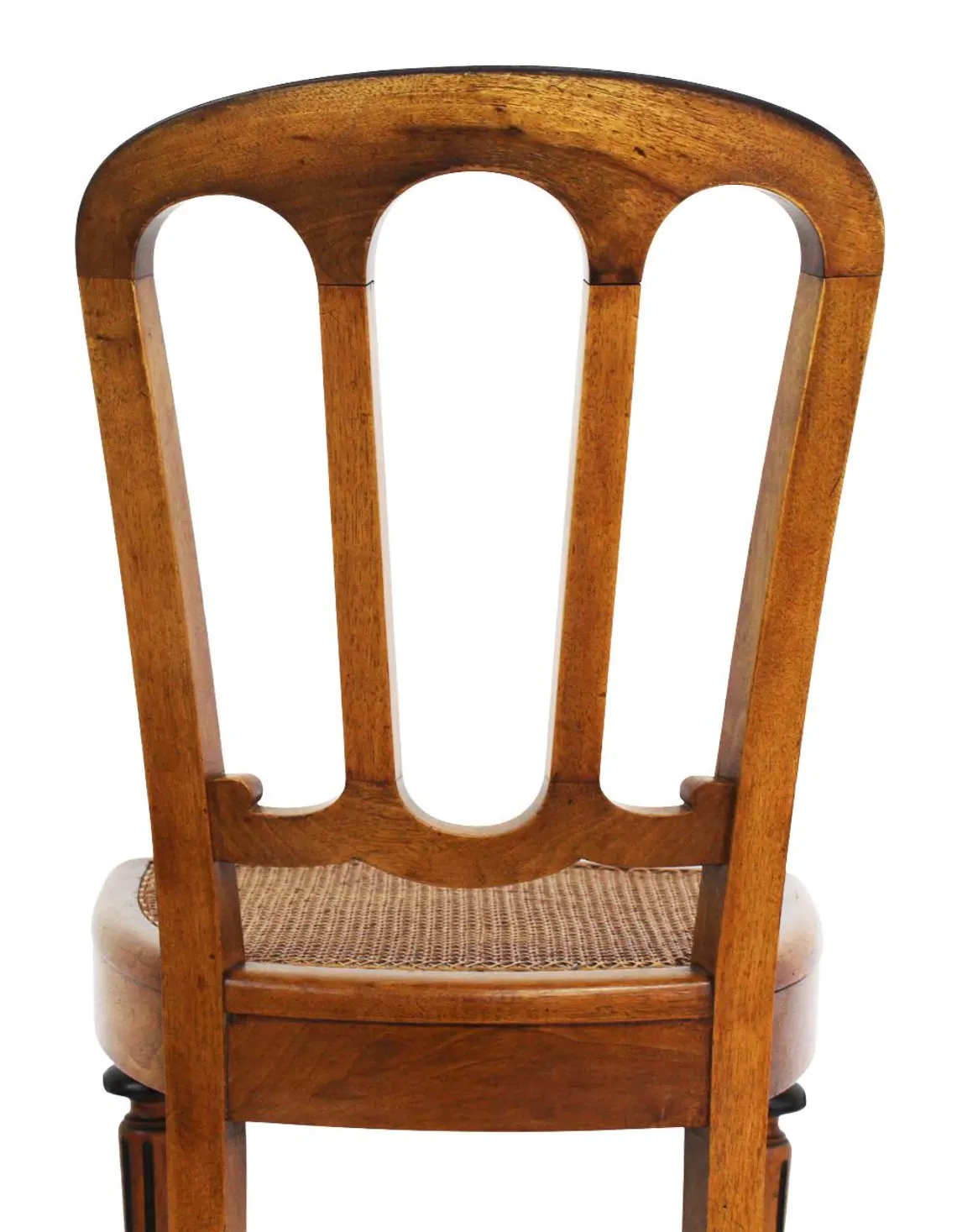 19th Century French Walnut Side Chair with Cane Seat – Napoleon III Style – Set of 6