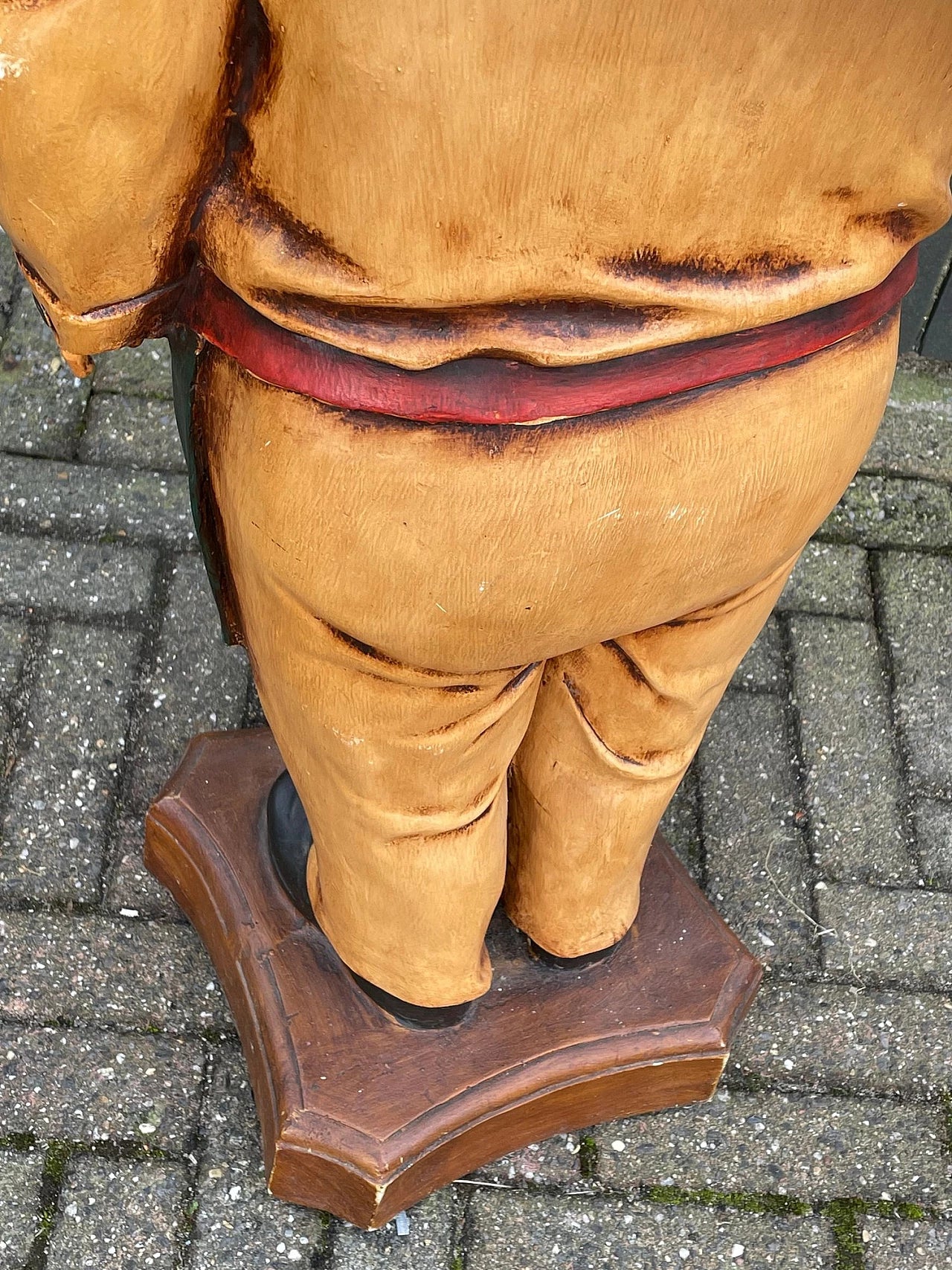 1960s Mixed-Media Chef Statue – Hand-Painted Papier-Mâché & Resin Restaurant Figure