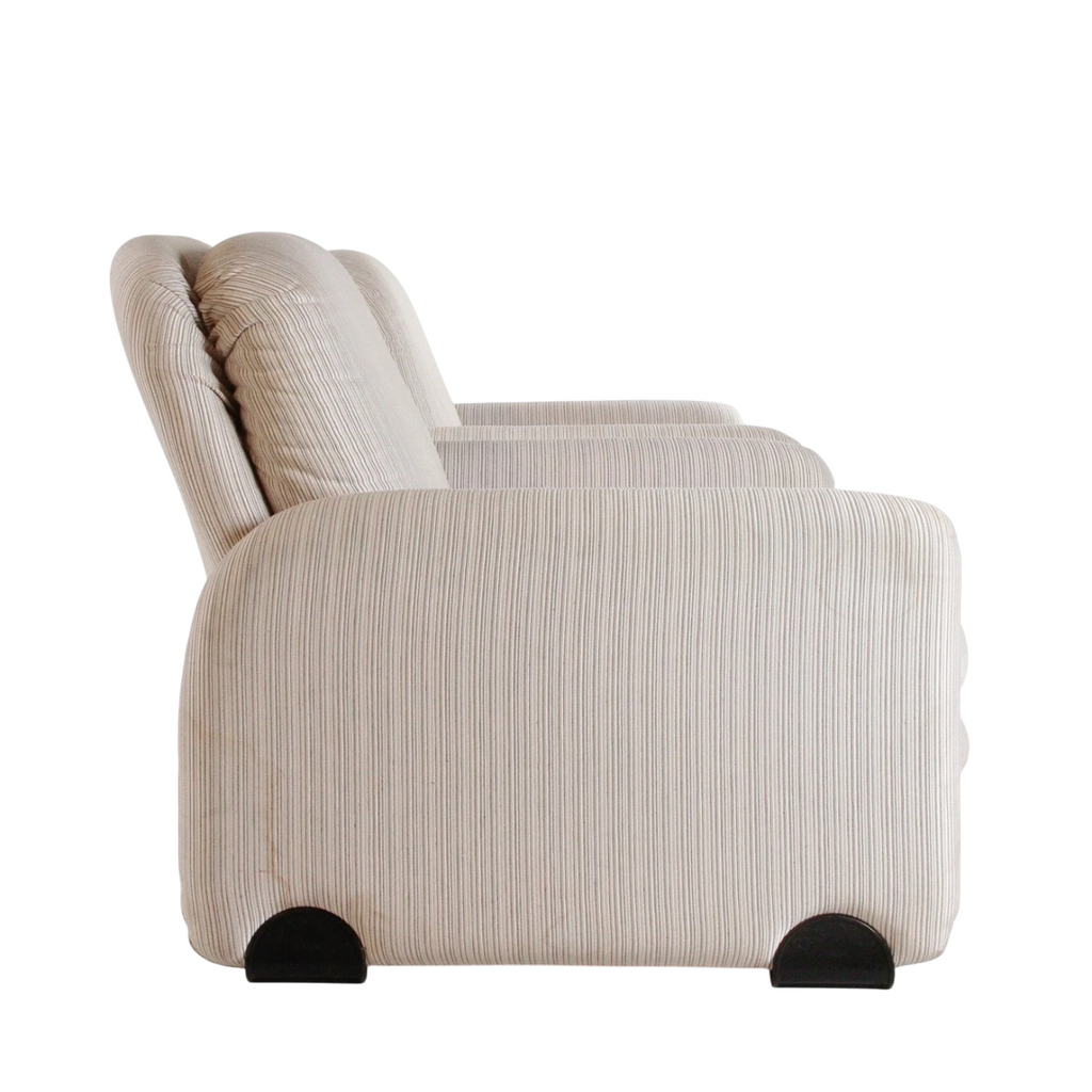 1970s Vitelli & Ammannati Lounge Chairs for Brunati, Italy – Pair of Sculptural Modernist Armchairs