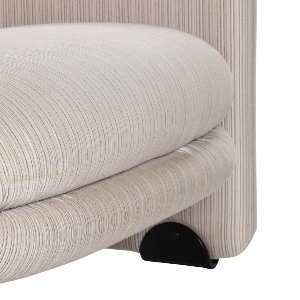 1970s Vitelli & Ammannati Lounge Chairs for Brunati, Italy – Pair of Sculptural Modernist Armchairs