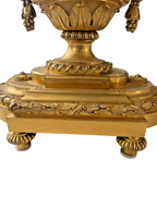18th-Century Louis XVI Gilt Bronze Urn Mantel Clock by Le Faucheur, Paris