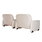 1970s Vitelli & Ammannati Lounge Chairs for Brunati, Italy – Pair of Sculptural Modernist Armchairs